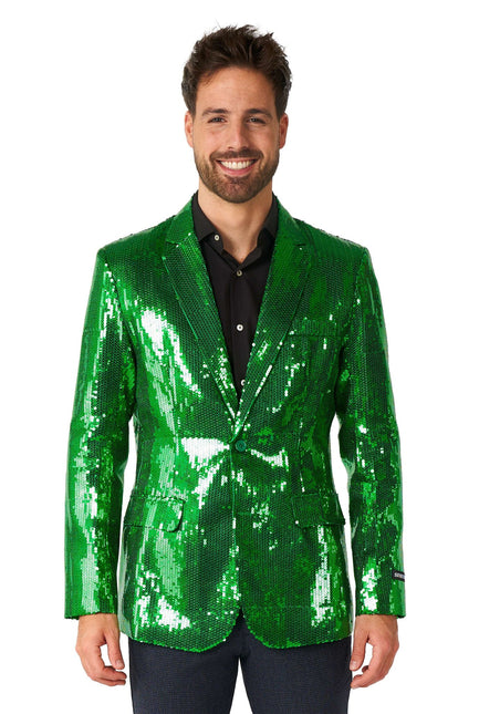 Paillet Blazer verde uomo Suitmeister