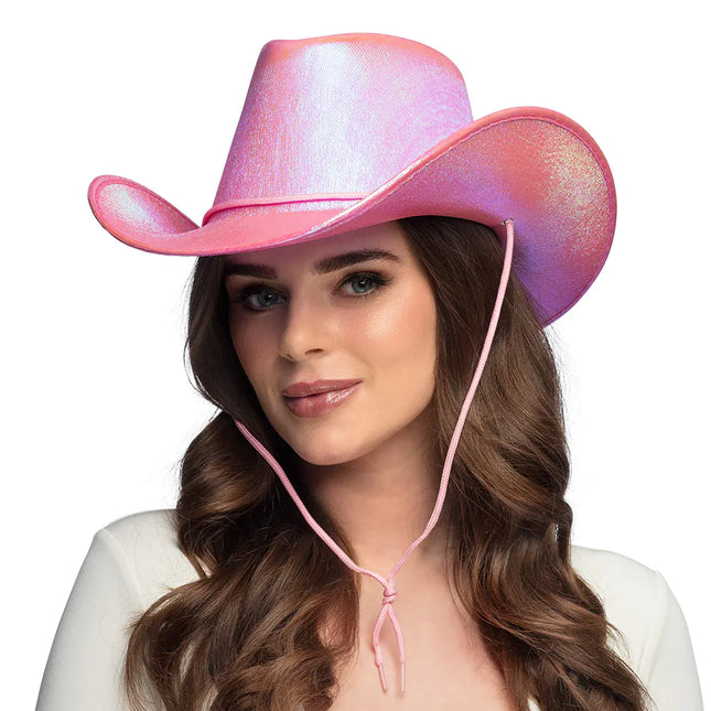 Cappello da Cowboy Rosa Perla