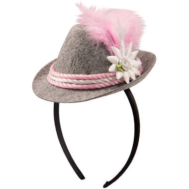 Cerchietto Oktoberfest Cappello Tiroler Rosa