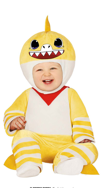 Costume da squalo bambino giallo