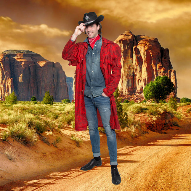 Giacca da cowboy rossa