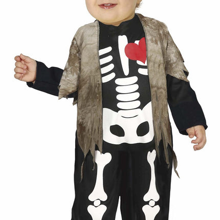 Costume di Halloween da scheletro per bambini