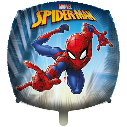 Palloncino ad elio Spiderman Quadrato Vuoto 46cm