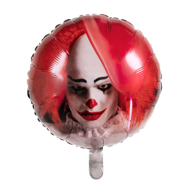 Palloncino ad elio Halloween Horror Clown Vuoto 45cm