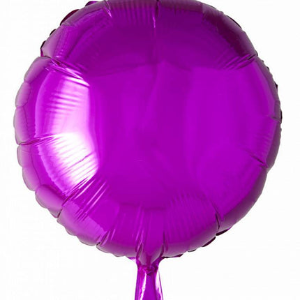 Palloncino ad elio rotondo fucsia 46 cm vuoto