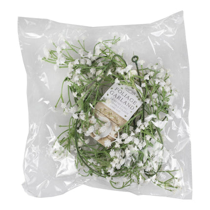 Ghirlanda di fiori bianchi Gypsophilla 1,8 m