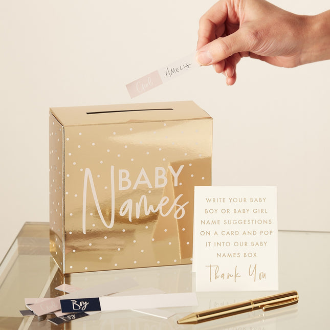 Decorazione da tavolo Baby Shower Names Box