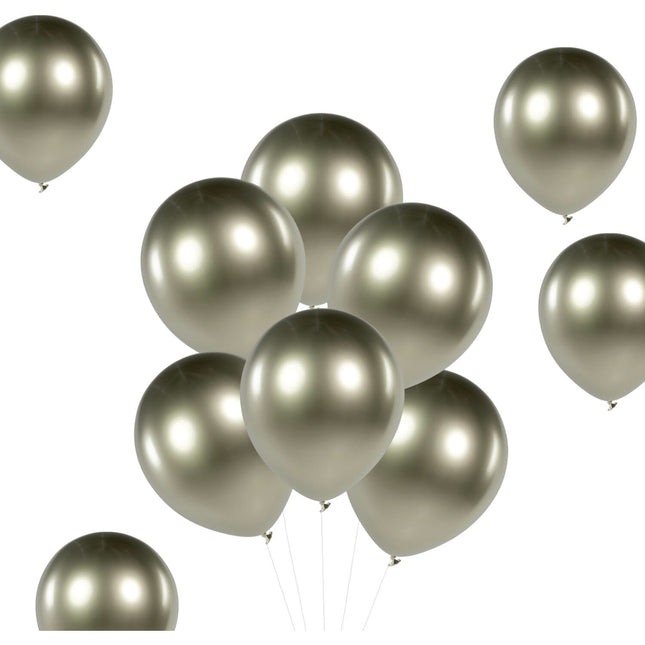 Palloncini Oro Champagne Cromo 33cm 50pz