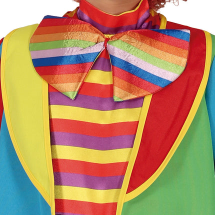 Costume da clown colorato per bambino