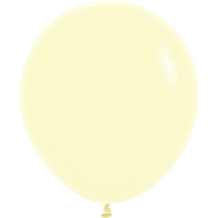 Palloncini giallo pastello opaco 45cm 25pz