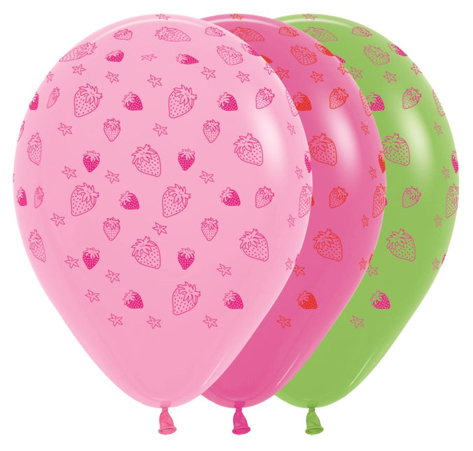 Palloncini Fragola Mix 30cm 25pz