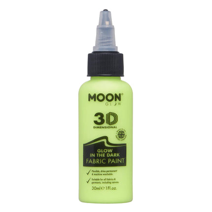 Moon Glow Vernice per tessuti fosforescente giallo 30ml