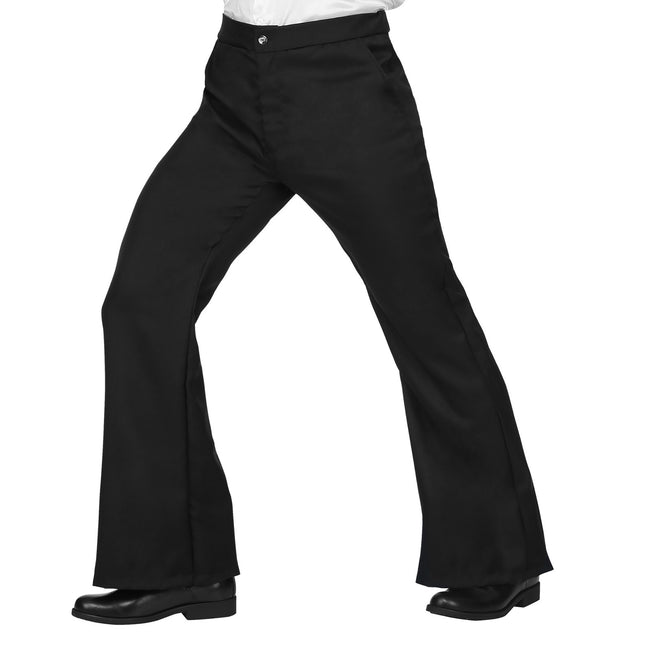 Pantaloni Disco 70S Nero Uomo