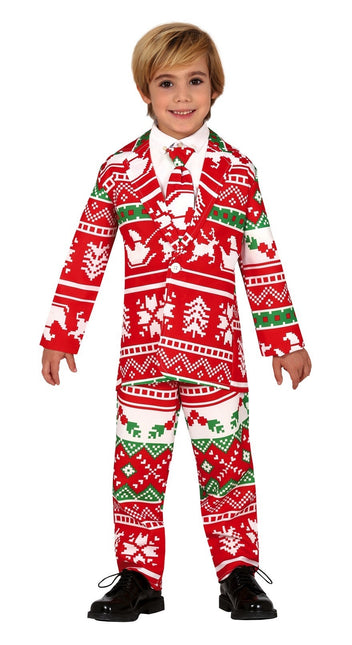 Ragazzo vestito di Natale