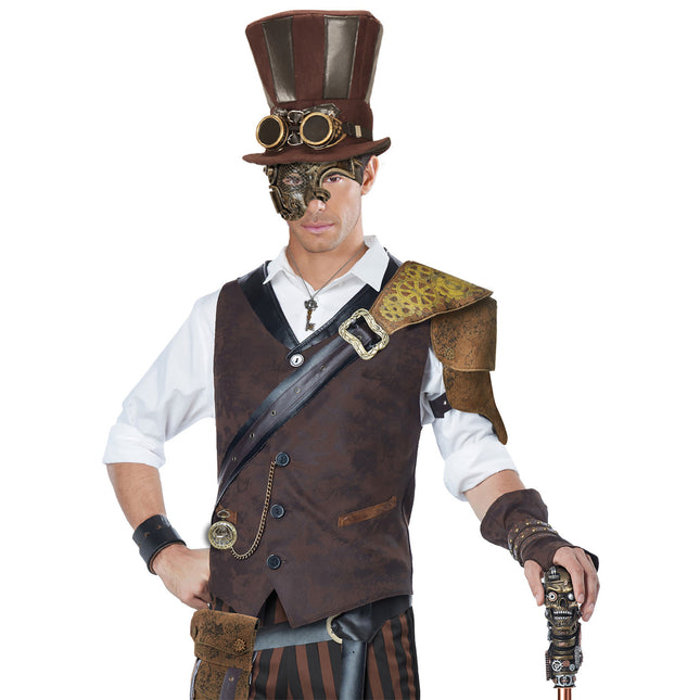 Maschera Steampunk in rame