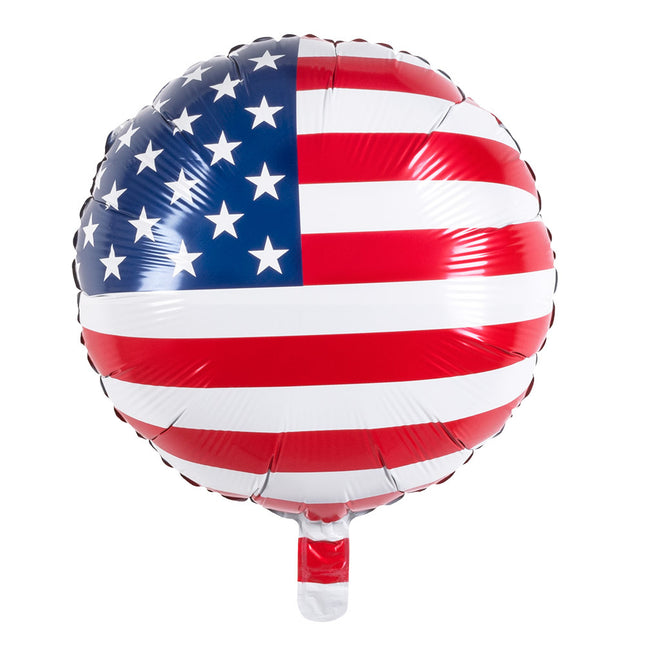 Palloncino ad elio Usa bifacciale vuoto 45 cm