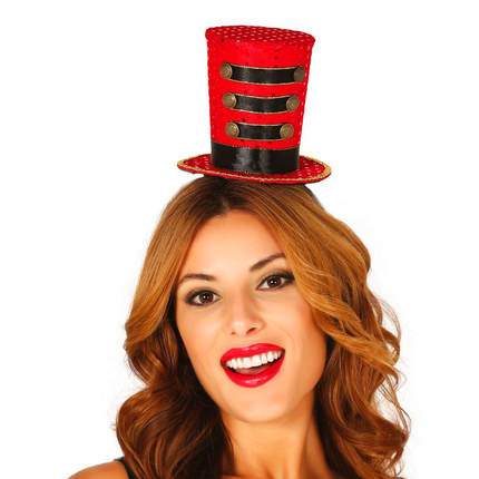 Fascia Majorette Mini Hat Rosso