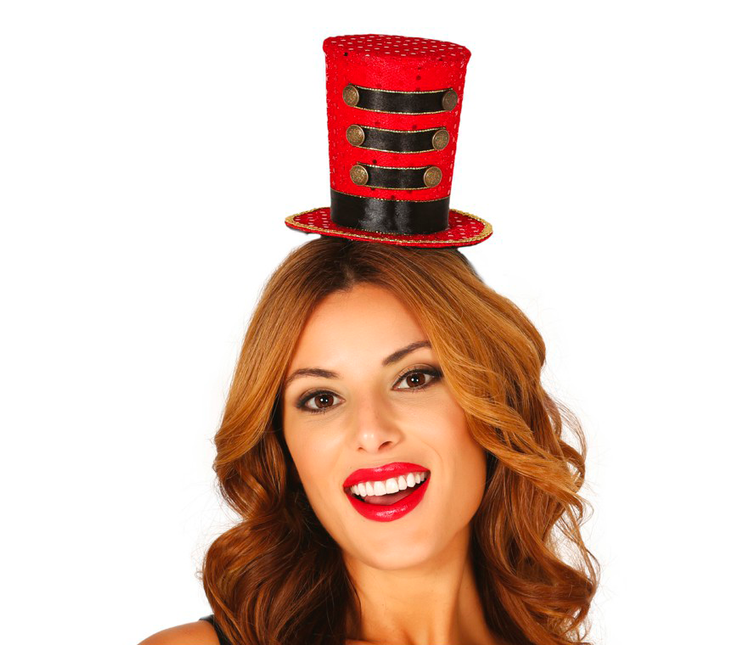 Fascia Majorette Mini Hat Rosso