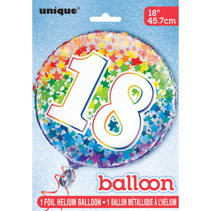 Palloncino ad elio 18 anni Stelle vuote