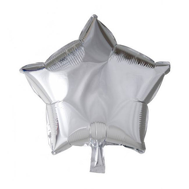 Palloncino ad elio Star Silver 45cm vuoto