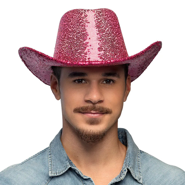 Cappello da cowgirl rosa