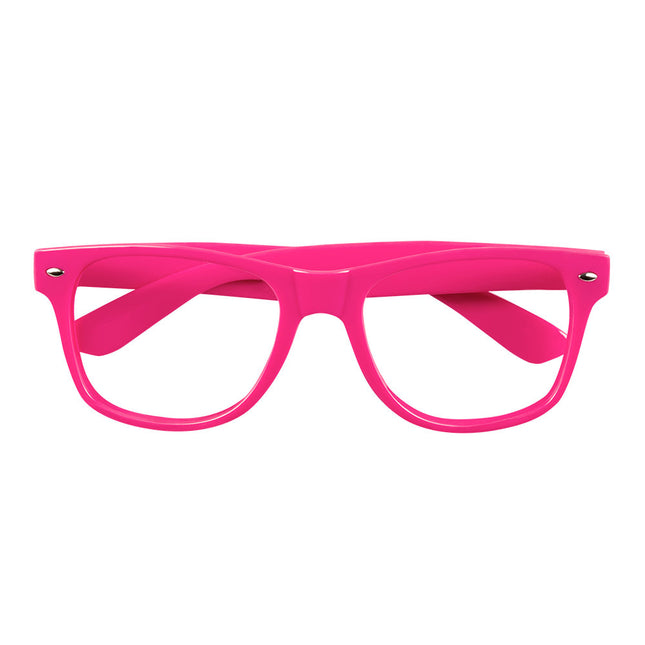 Occhiali rosa neon 3 pezzi