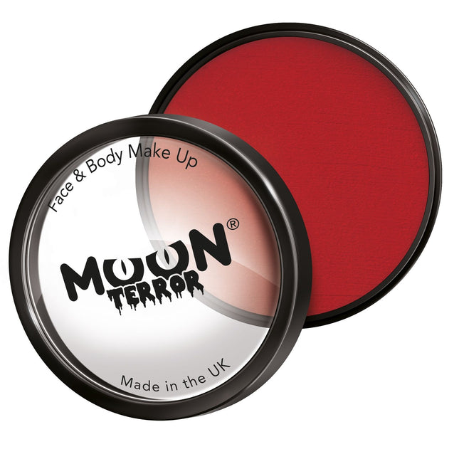 Moon Terror Halloween Pro Face Paint Cake Pots Rosso Sangue 36g