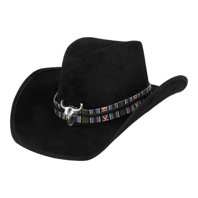 Cappello da cowboy nero Luxe