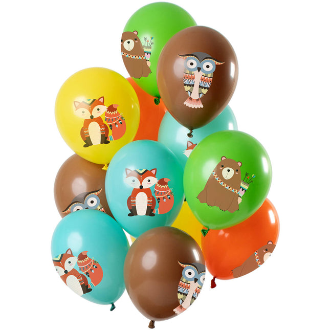 Palloncini Animali della Foresta 30cm 12pz