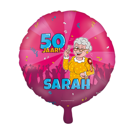 Palloncino ad elio Sarah Cartoon Vuoto 30cm