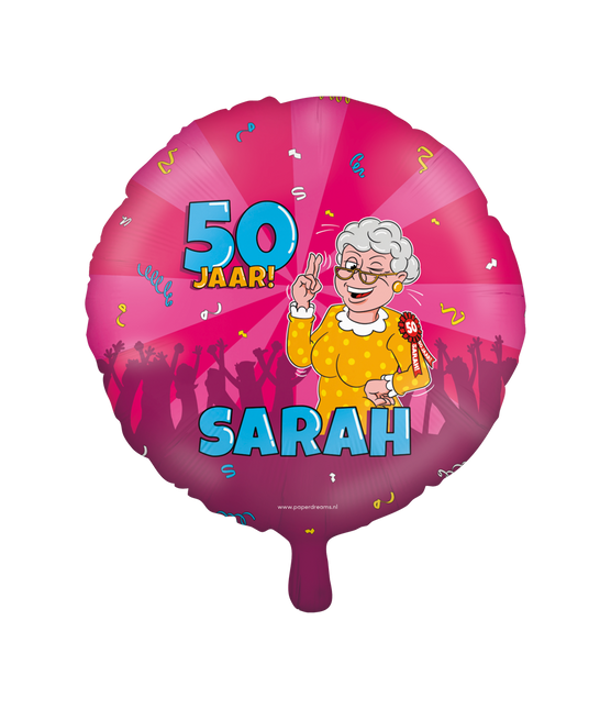 Palloncino ad elio Sarah Cartoon Vuoto 30cm