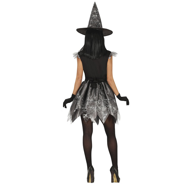 Costume da Strega Halloween Donna Argento