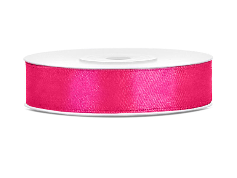 Nastro di raso fucsia brillante 12mm 25m