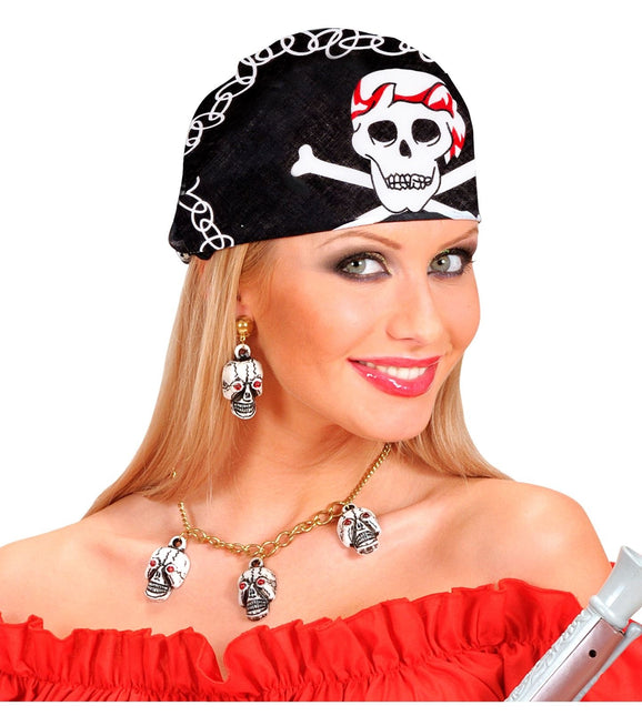 Bandana pirata bianca e nera