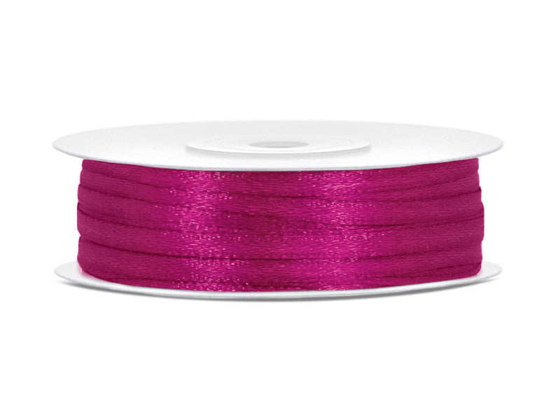 Nastro di raso fucsia 3mm 50m