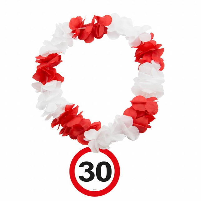 Hawaii Wreath 30 Years Traffic Sign