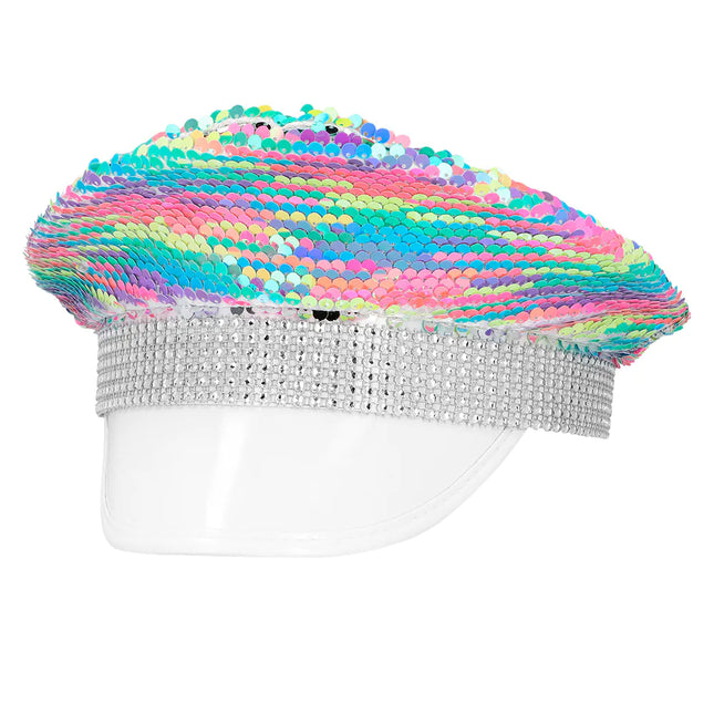 Cappello Arcobaleno Glitterato