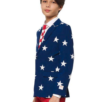 Tuta USA a stelle e strisce Ragazzo adolescente <tc>OppoSuits</tc>