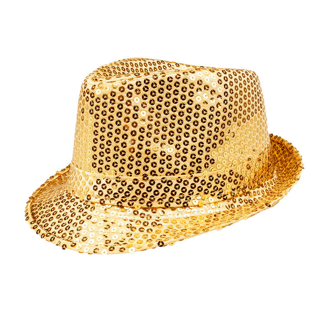 Cappello d'oro glitterato