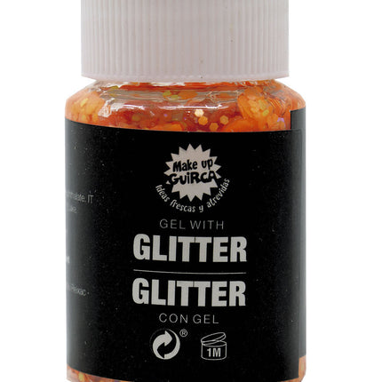 Gel glitterato arancione 20g