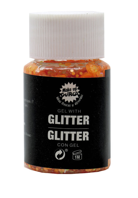 Gel glitterato arancione 20g