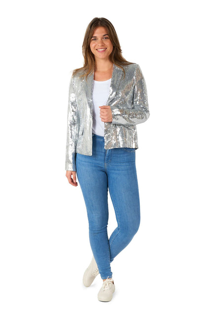 Paillet Silver Blazer Ladies Suitmeister