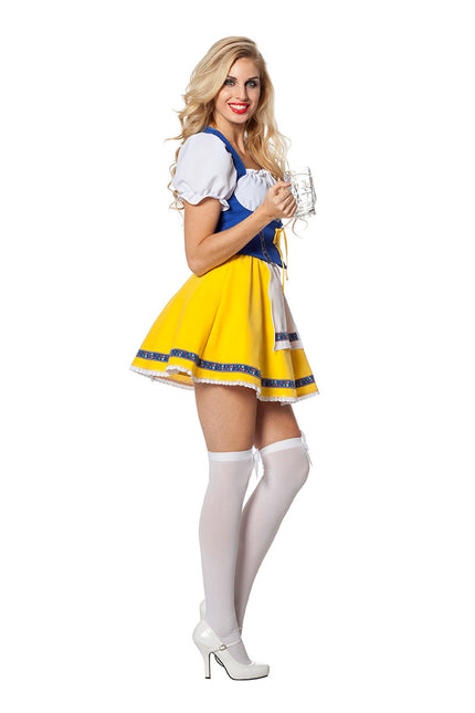 Abito Dirndl Oktoberfest Giallo Blu