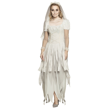 Costume da sposa di Halloween da fantasma