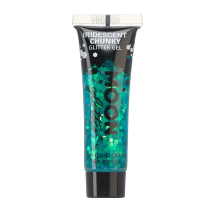 Moon Glitter Iridescent Chunky Glitter Gel Verde 12ml