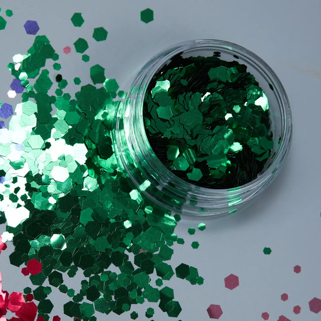 Moon Glitter Classic Chunky Glitter Verde 3g