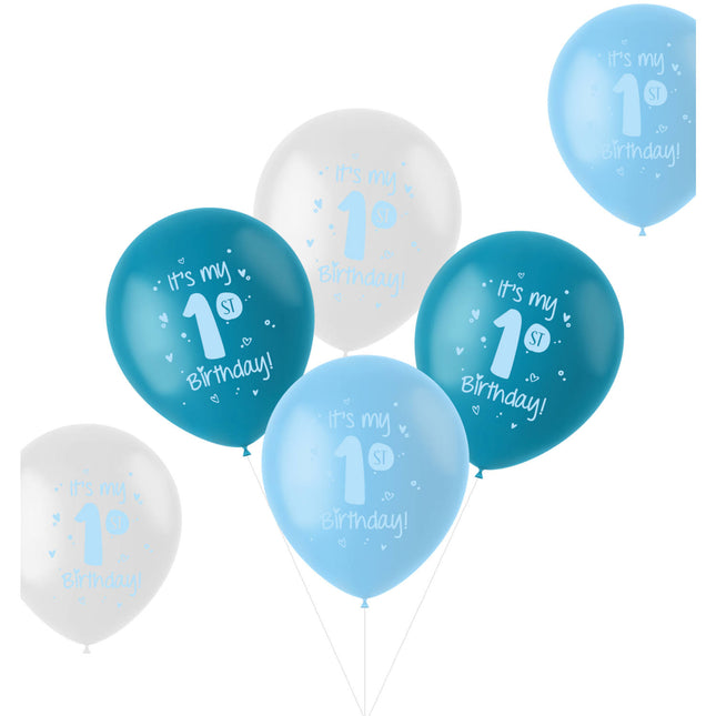 Palloncini It's My 1St Birthday Blu 33cm 6 pezzi