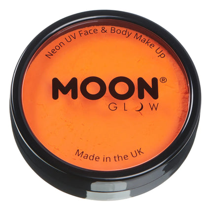 Moon Glow Neon UV Pro Face Paint Arancione Intenso 36g