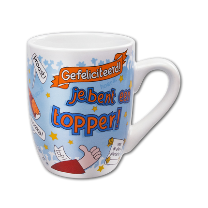 Mug Congratulations Topper 12cm