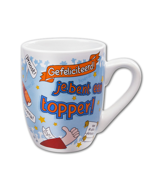 Mug Congratulations Topper 12cm